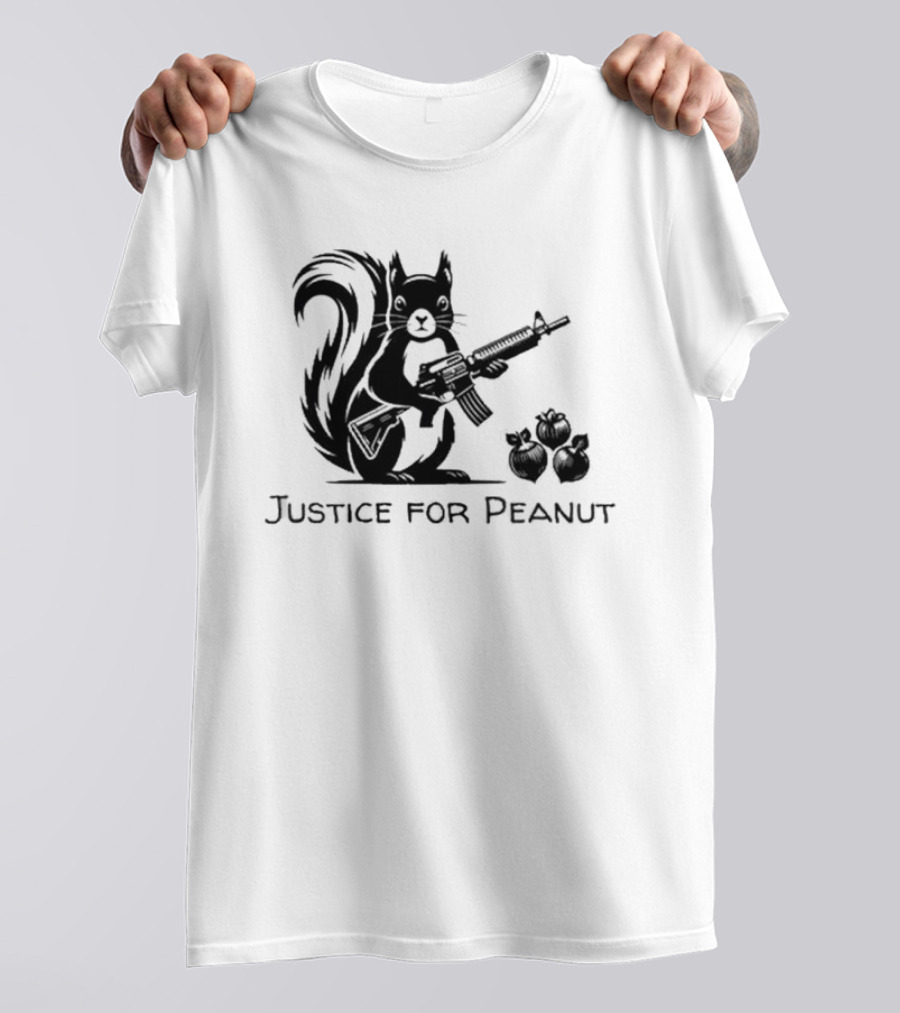 Justice For Peanut Squirrel With Gun T-Shirt