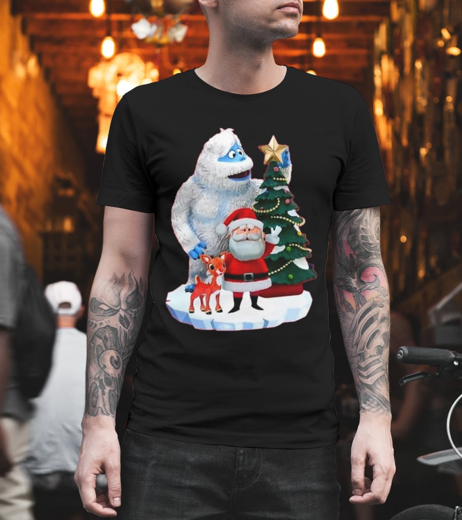 Bumble Rudolph Santa Christmas Tree Exclusive Rudolph The Red Nosed Reindeer T-Shirt