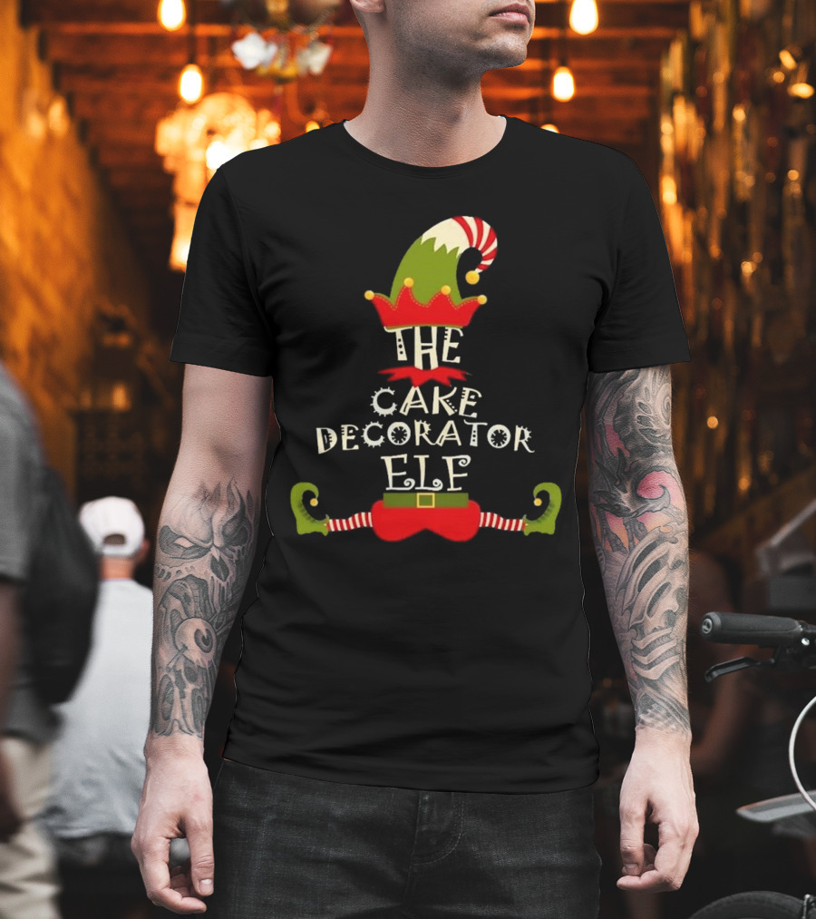 The Cake Decorator Elf Christmas Holiday T-Shirt