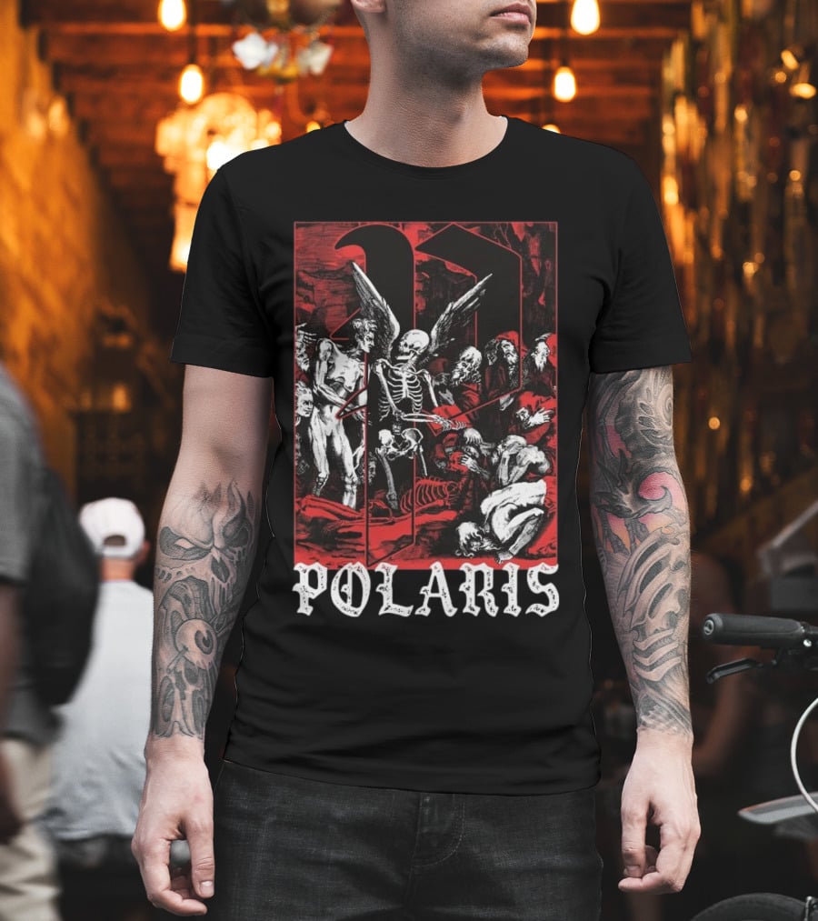 Down Right Merch Polaris Skeleton Scene T-Shirt