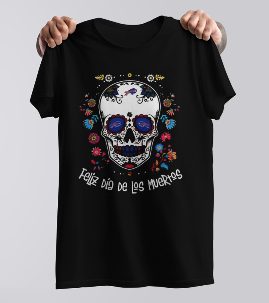 Buffalo Bills Feliz Dia De Los Muertos T-Shirt