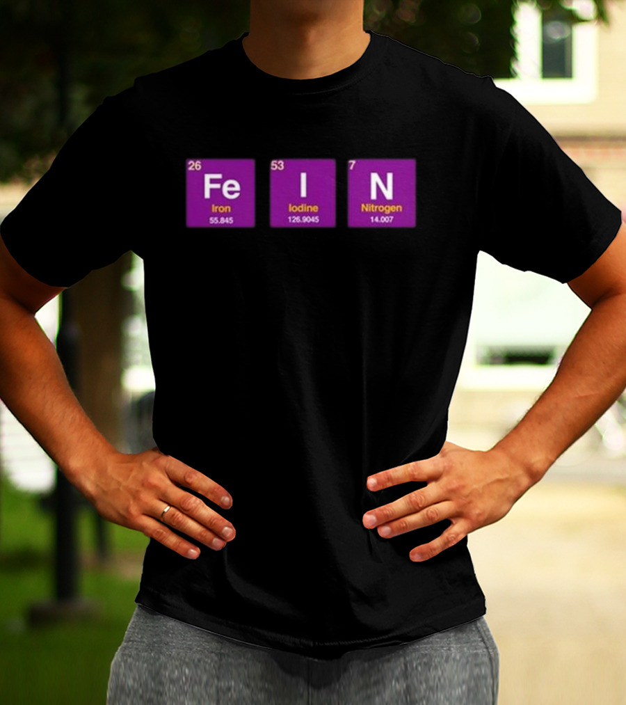 Ahh Tees Fe Iodine Nitrogen Elements Chemistry T-Shirt