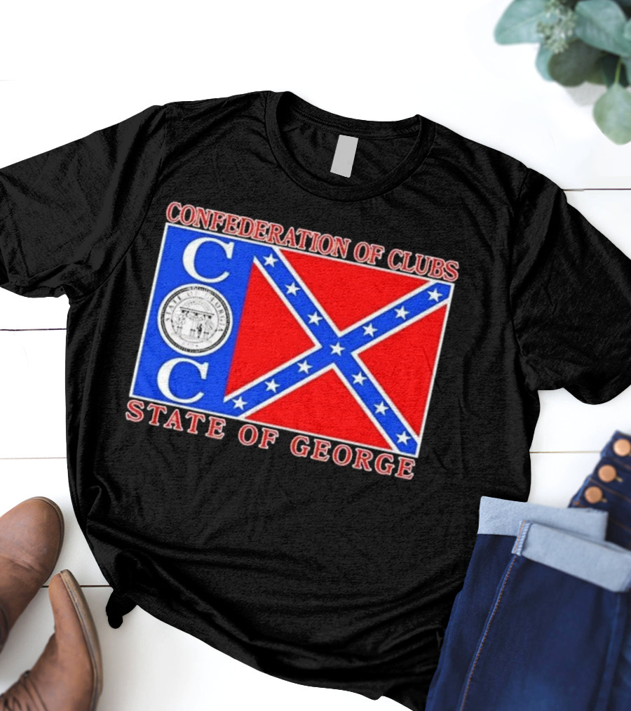 Confederation Of Clubs State Of George Flag With Seal T-Shirt