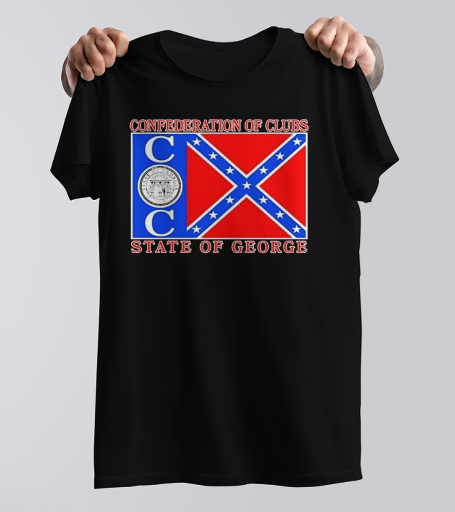 Confederation Of Clubs State Of George Flag With Seal T-Shirt