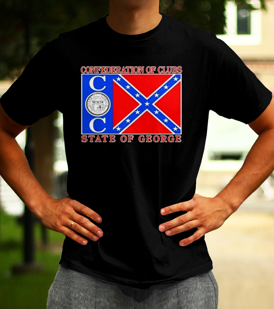 Confederation Of Clubs State Of George Flag With Seal T-Shirt