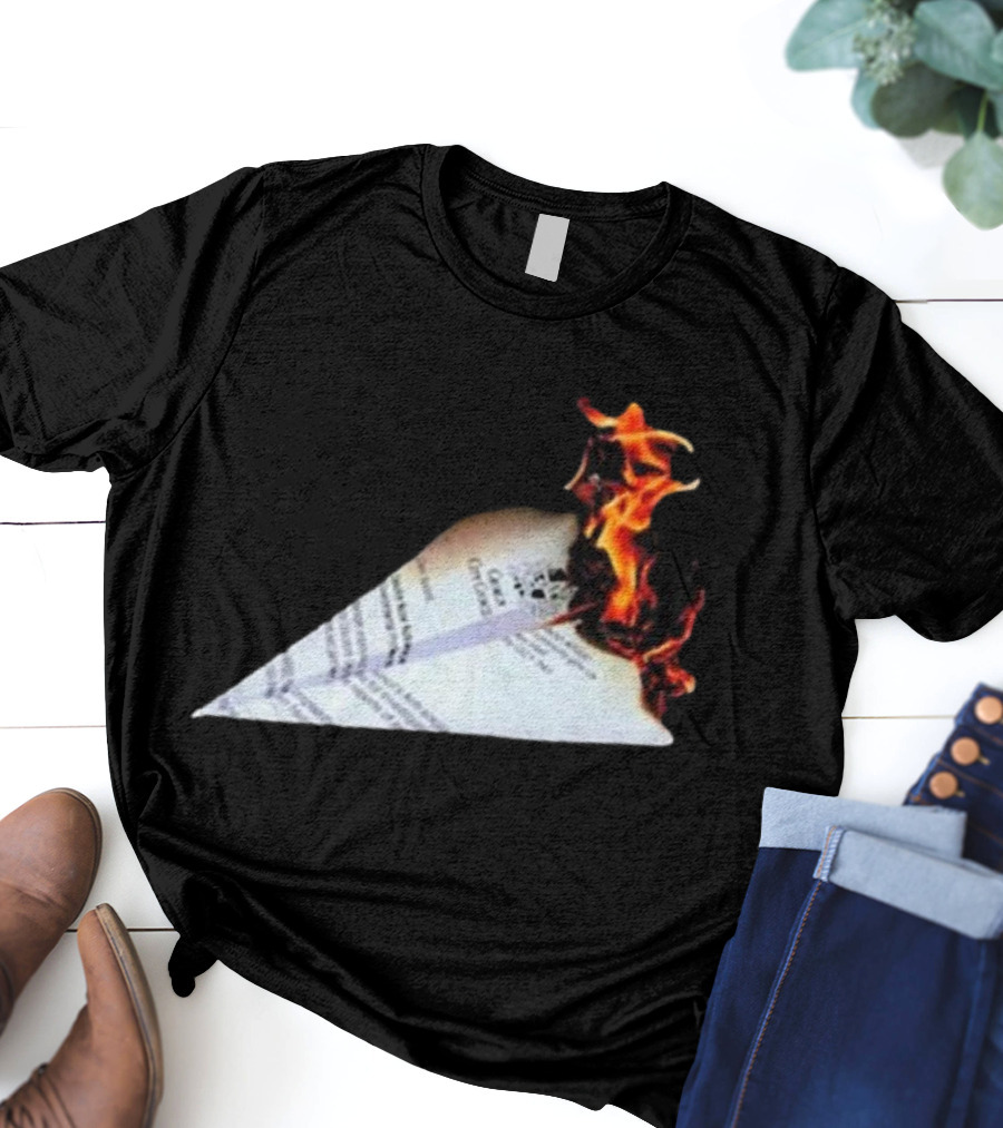 Lovejoy Band Burning Paper Plane Nuisance T-Shirt