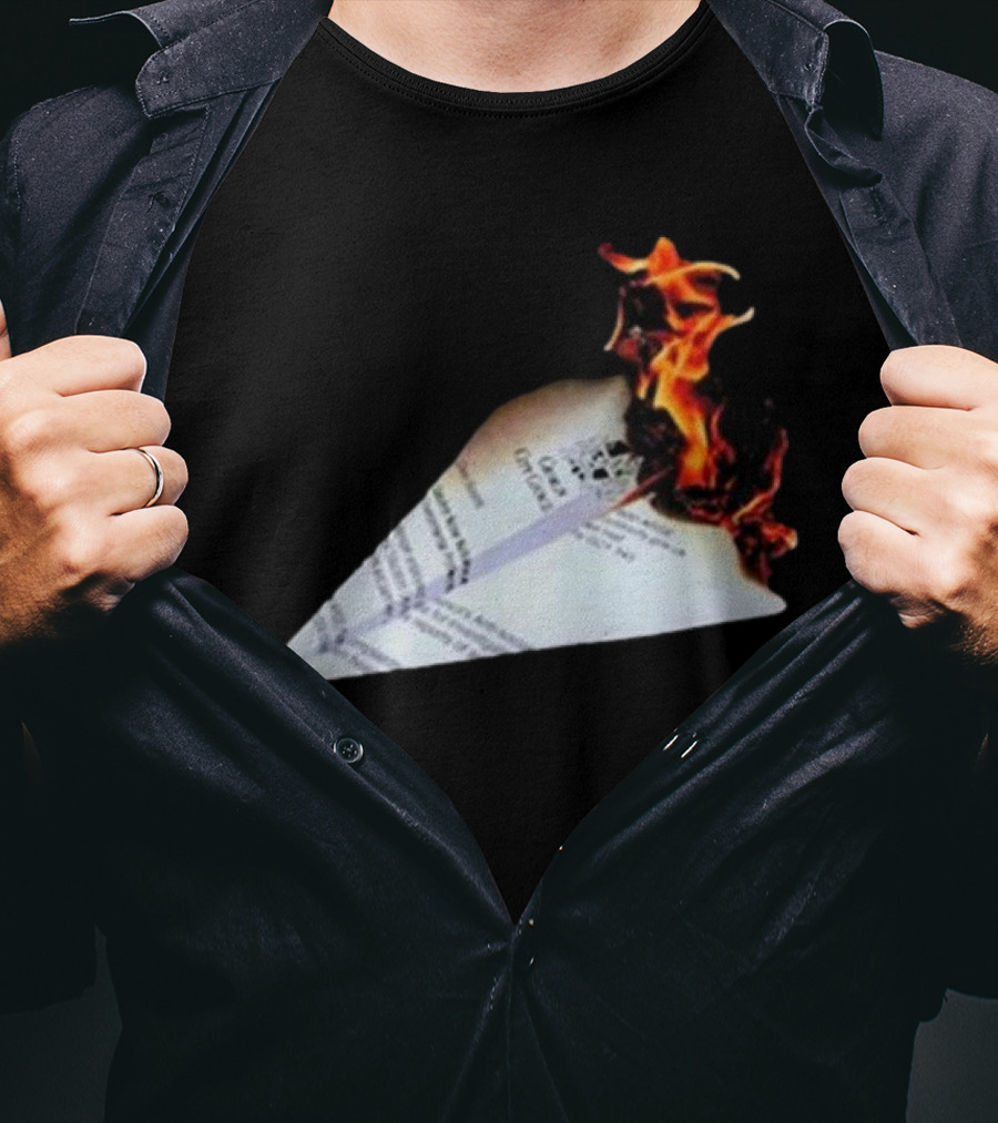 Lovejoy Band Burning Paper Plane Nuisance T-Shirt