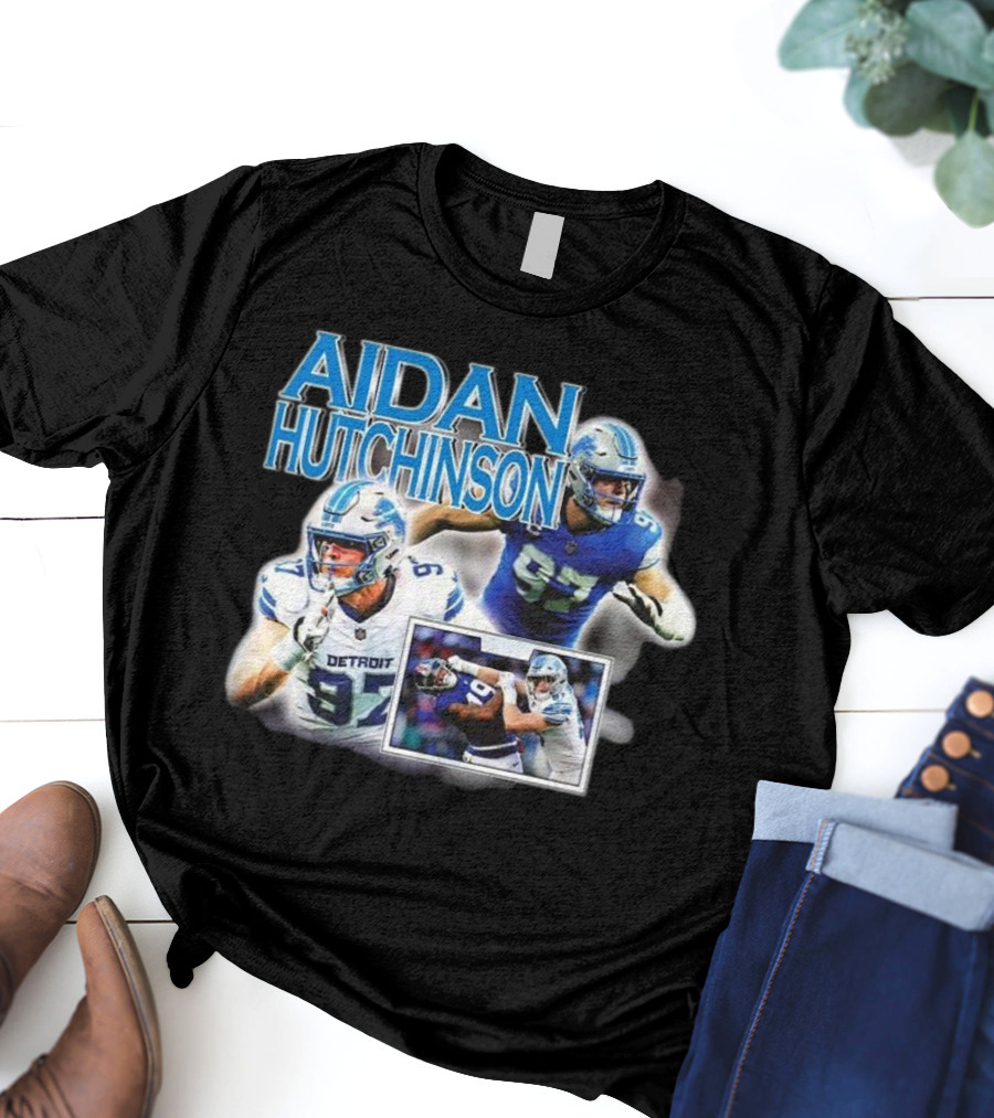 Aidan Hutchinson Detroit Lions Football T-Shirt