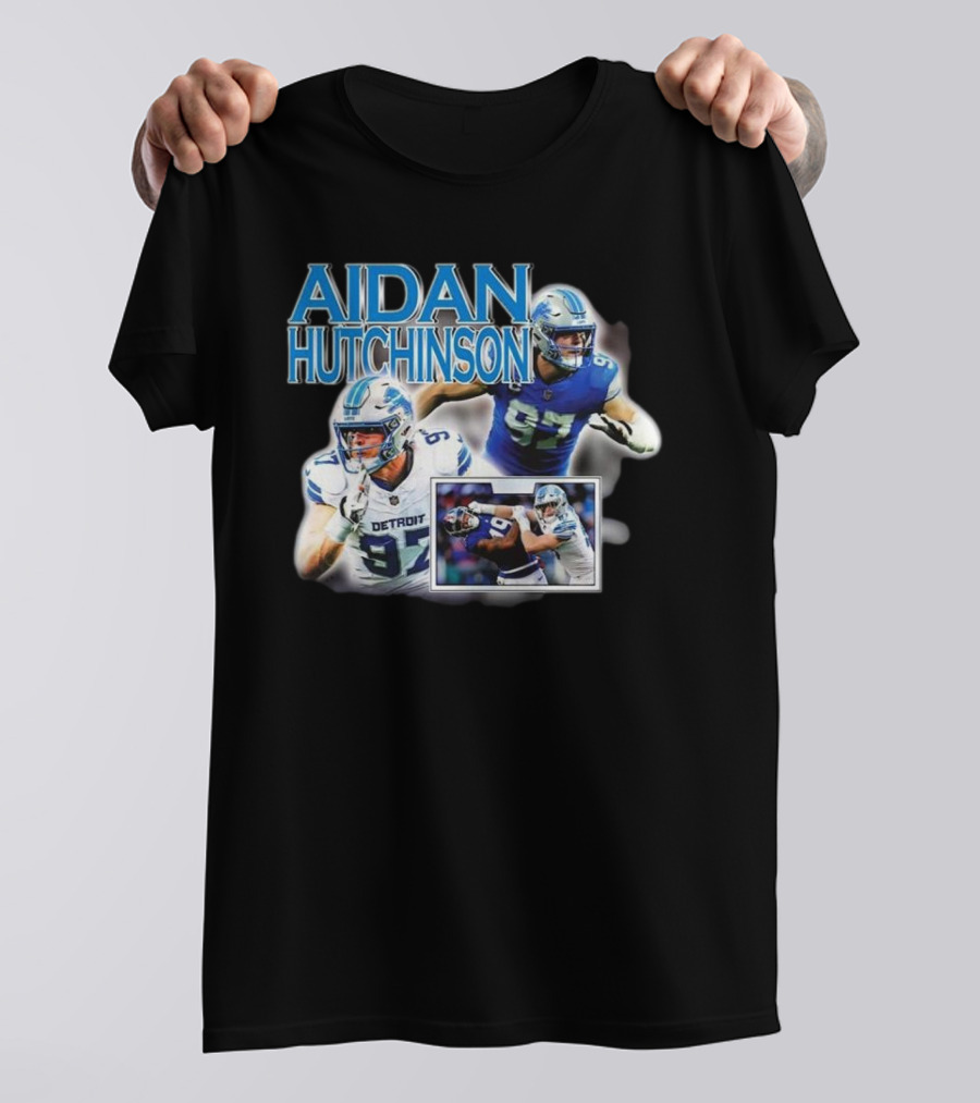 Aidan Hutchinson Detroit Lions Football T-Shirt