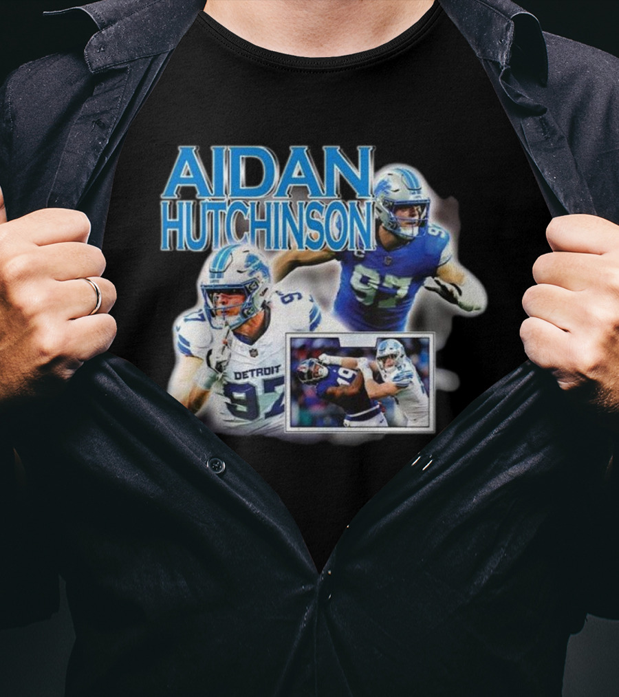 Aidan Hutchinson Detroit Lions Football T-Shirt