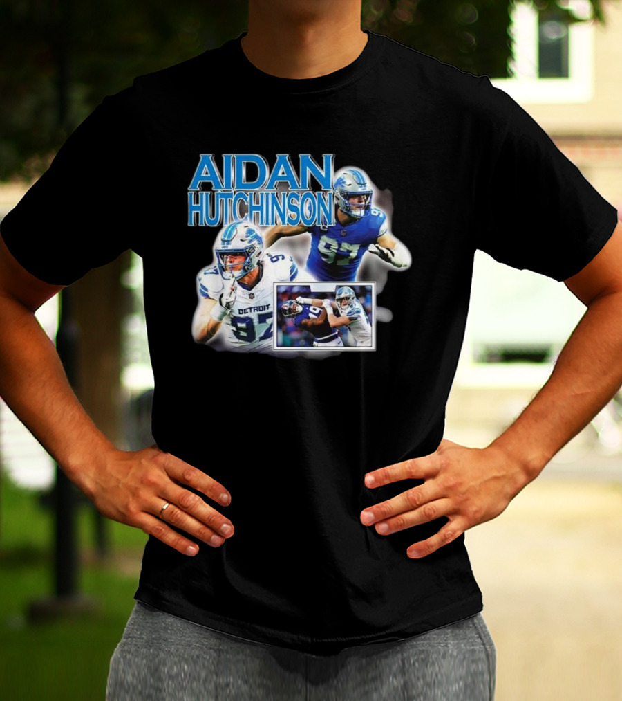 Aidan Hutchinson Detroit Lions Football T-Shirt