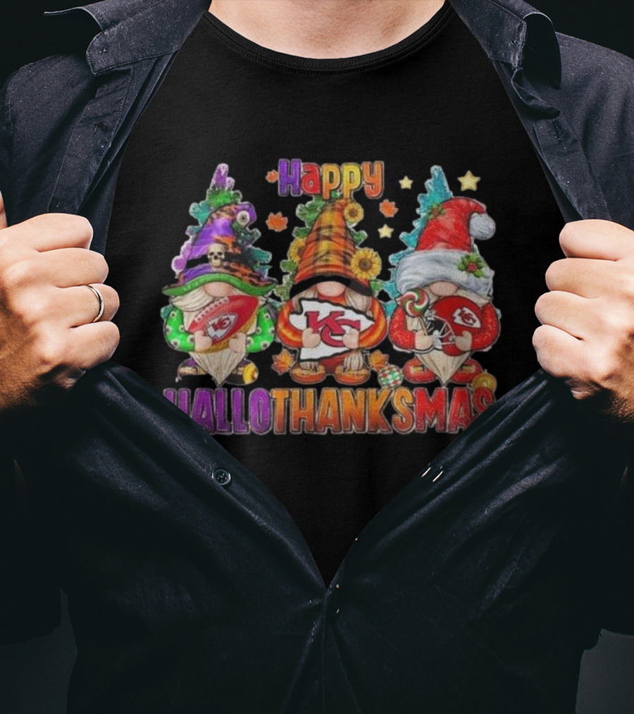 Happy HalloThanksMas Kansas City Chiefs T-Shirt