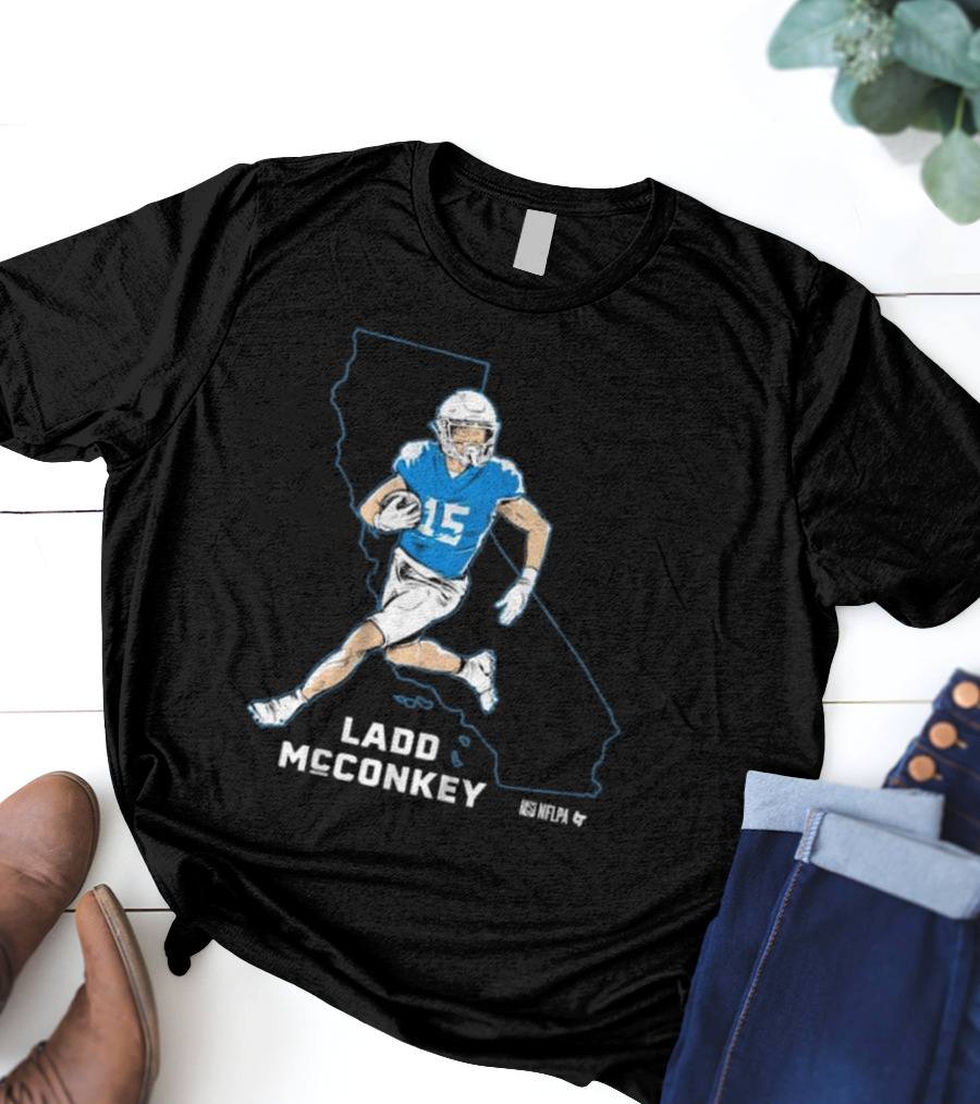 Ladd McConkey NFLPA California Football Star T-Shirt