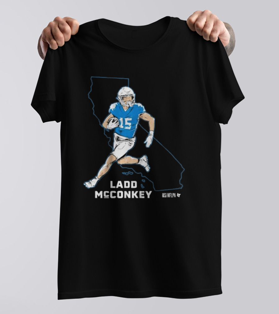 Ladd McConkey NFLPA California Football Star T-Shirt