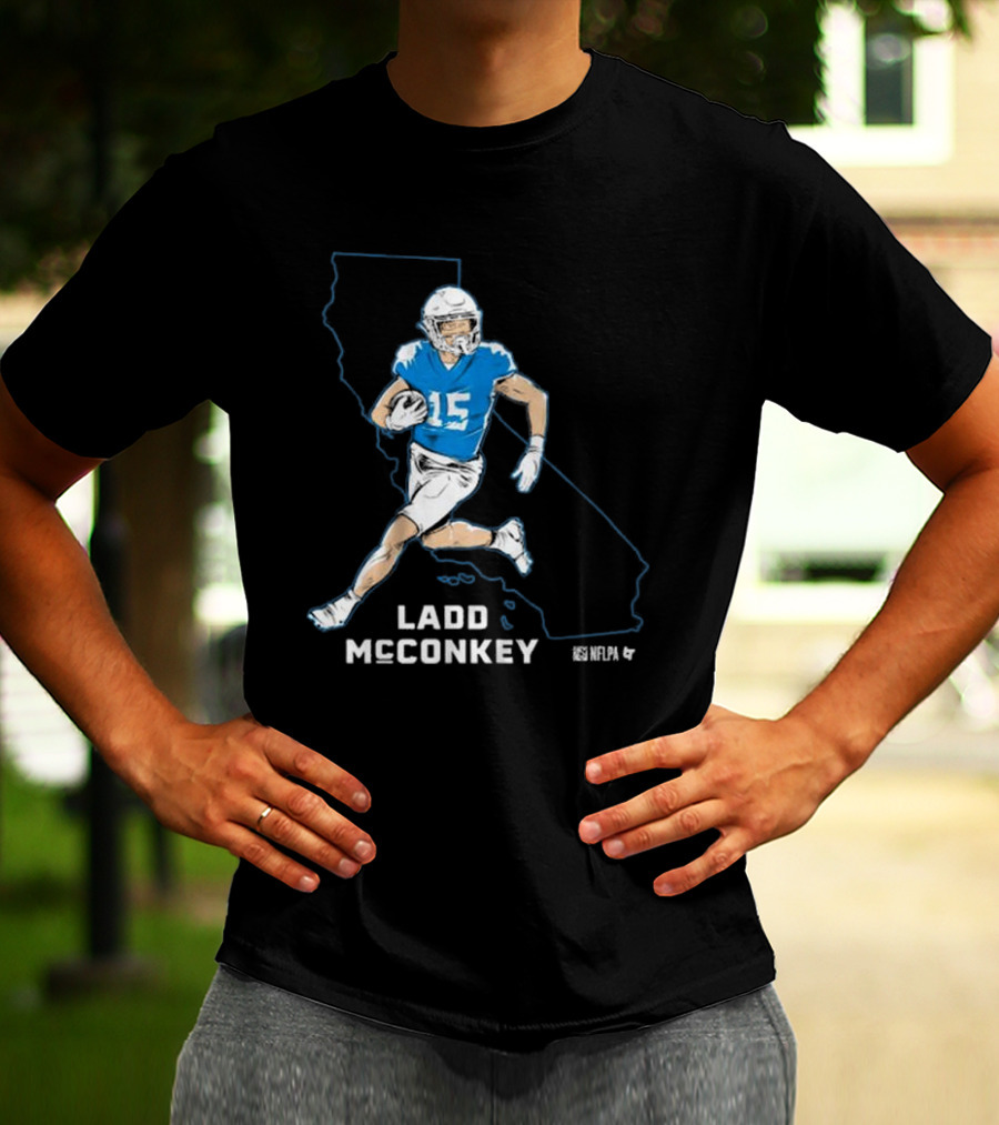 Ladd McConkey NFLPA California Football Star T-Shirt