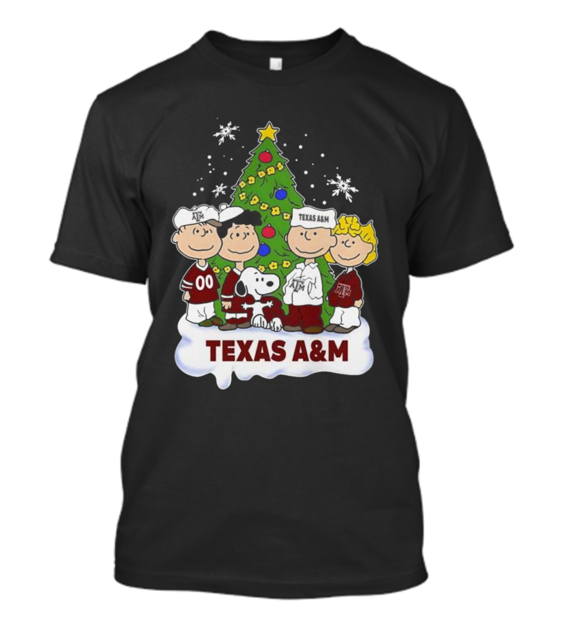 Snoopy And Friends Texas A&M Christmas T-Shirt
