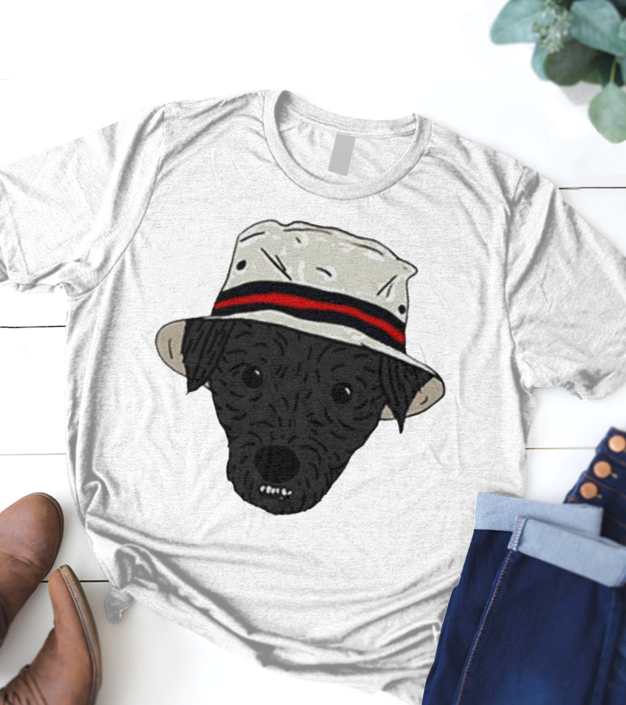 Mortimer And Whitehouse Gone Fishing Dog In Bucket Hat T-Shirt