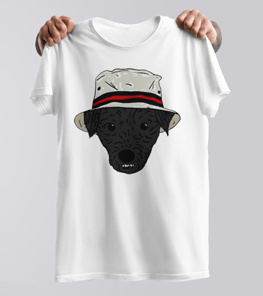Mortimer And Whitehouse Gone Fishing Dog In Bucket Hat T-Shirt