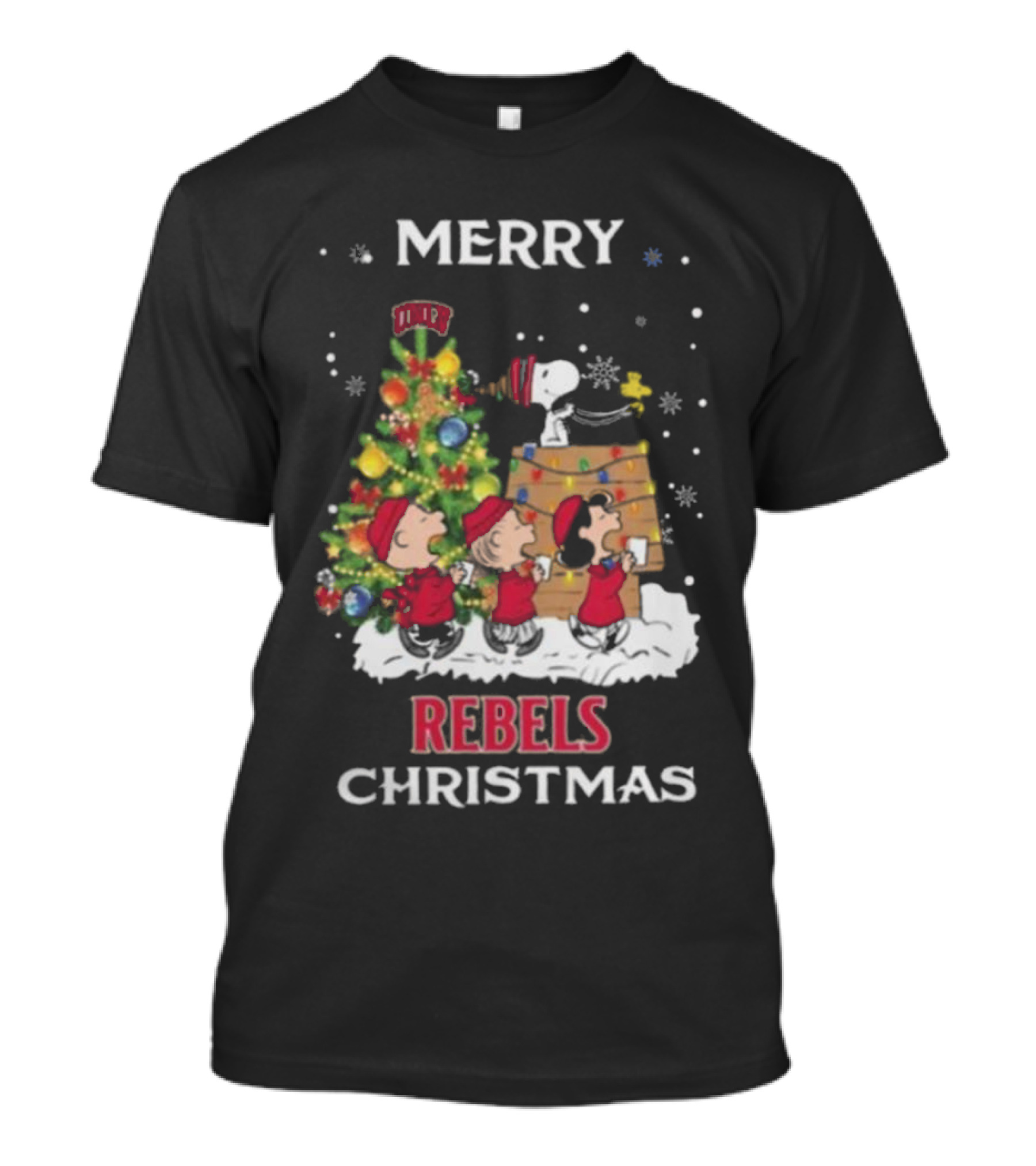 Merry Christmas UNLV Rebels X Snoopy And Friends T-Shirt