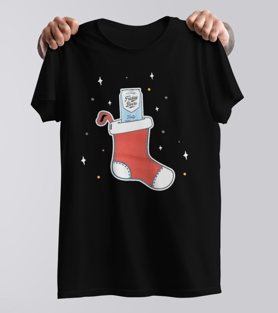 Friday Beers Christmas Stocking T-Shirt