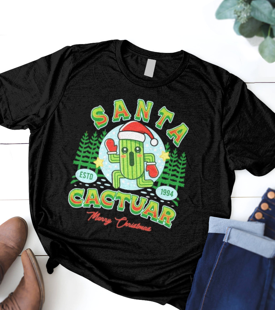 Santa Cactuar Merry Christmas ESTD 1994 T-Shirt