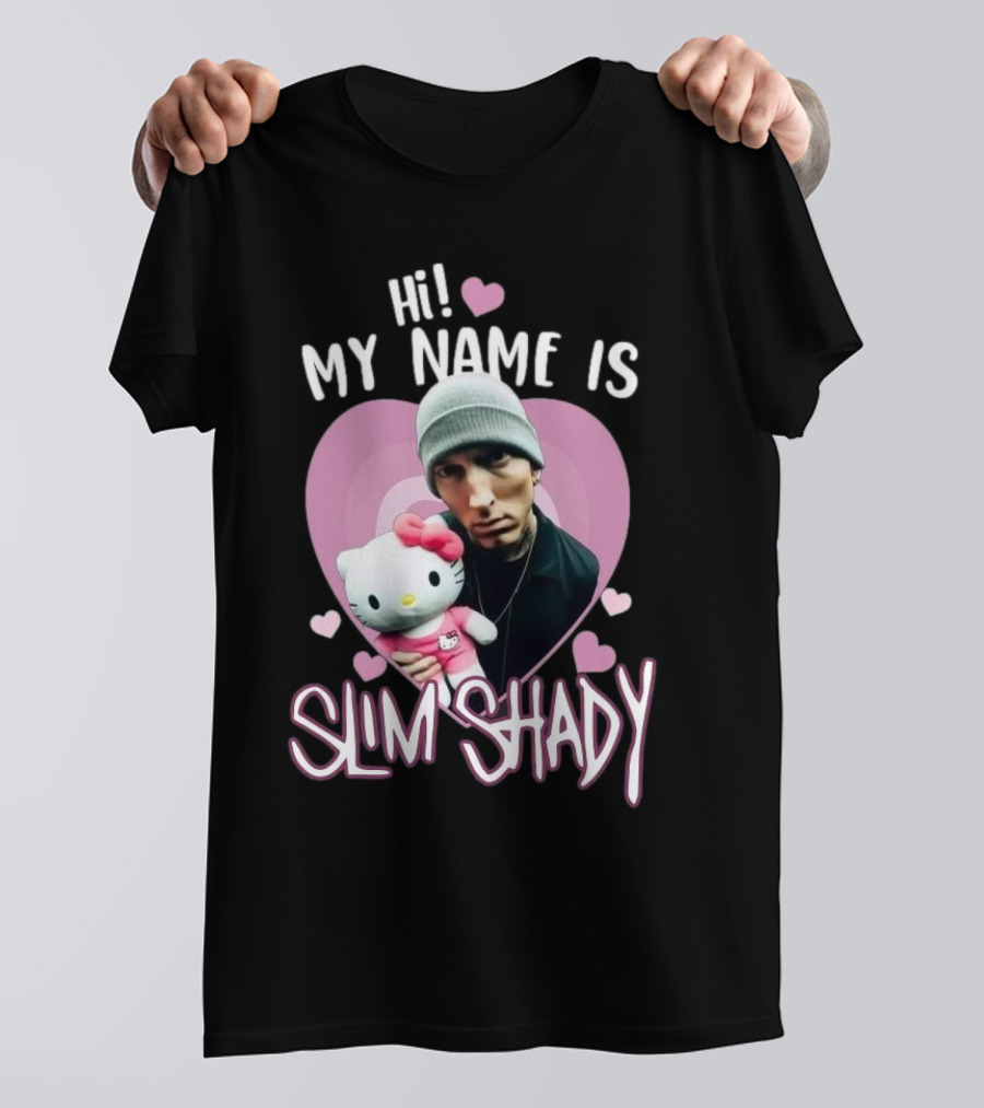 Hi My Name Is Slim Shady Eminem Hello Kitty T-Shirt