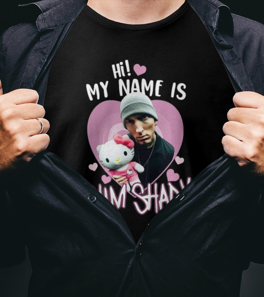 Hi My Name Is Slim Shady Eminem Hello Kitty T-Shirt