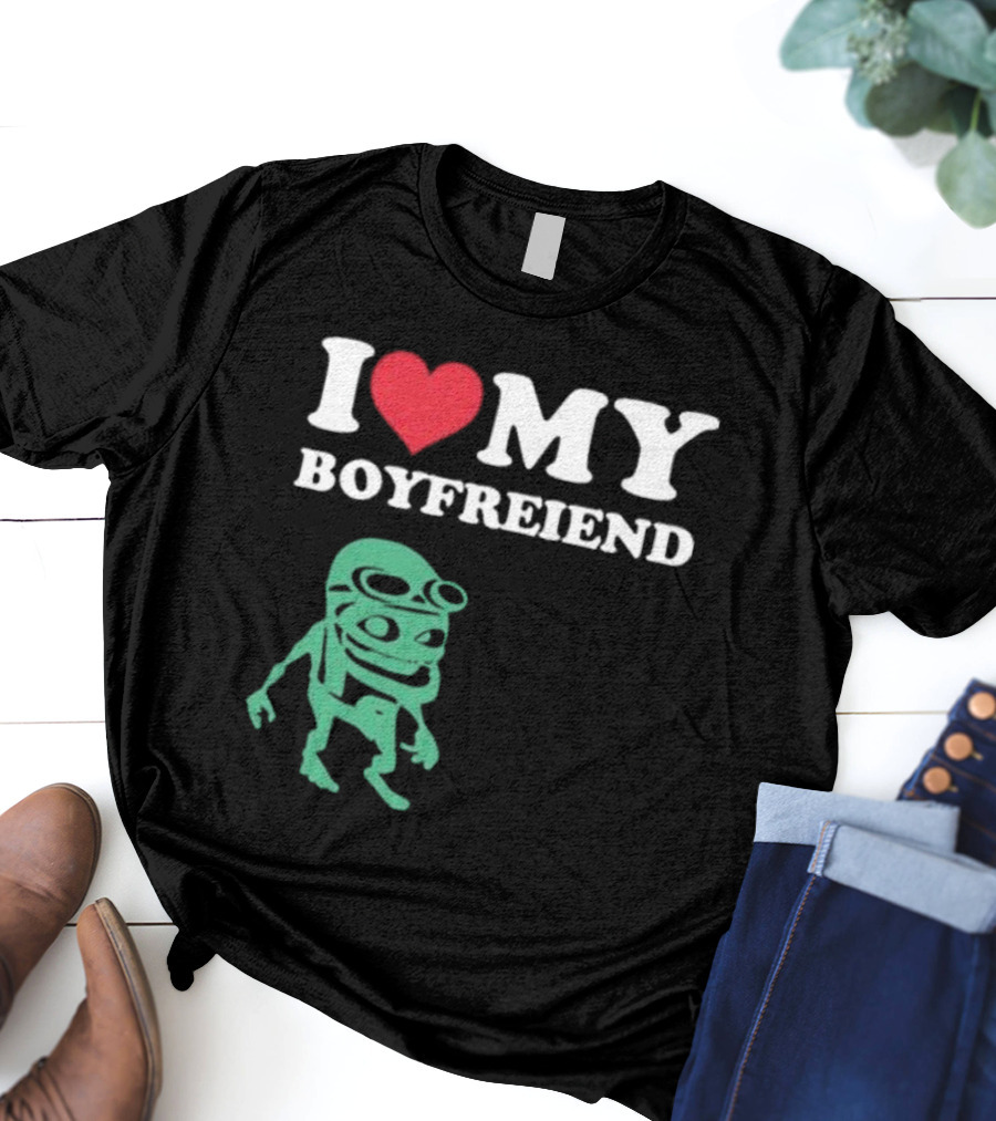 I Love My Boyfriend Crazy Frog Joey Valence T-Shirt