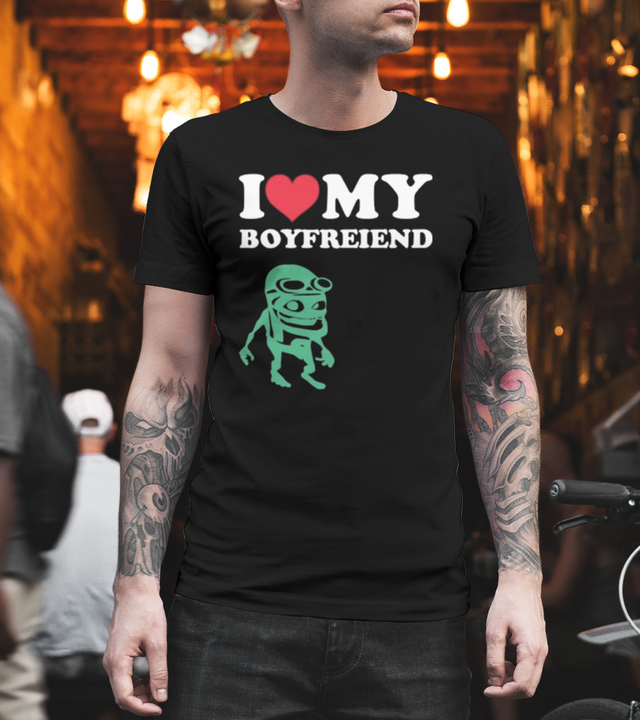 I Love My Boyfriend Crazy Frog Joey Valence T-Shirt