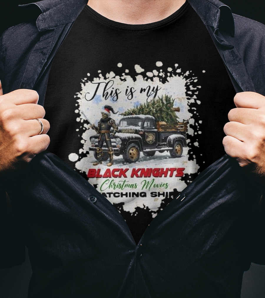 This Is My Black Knights Christmas Movies Watching T-Shirt