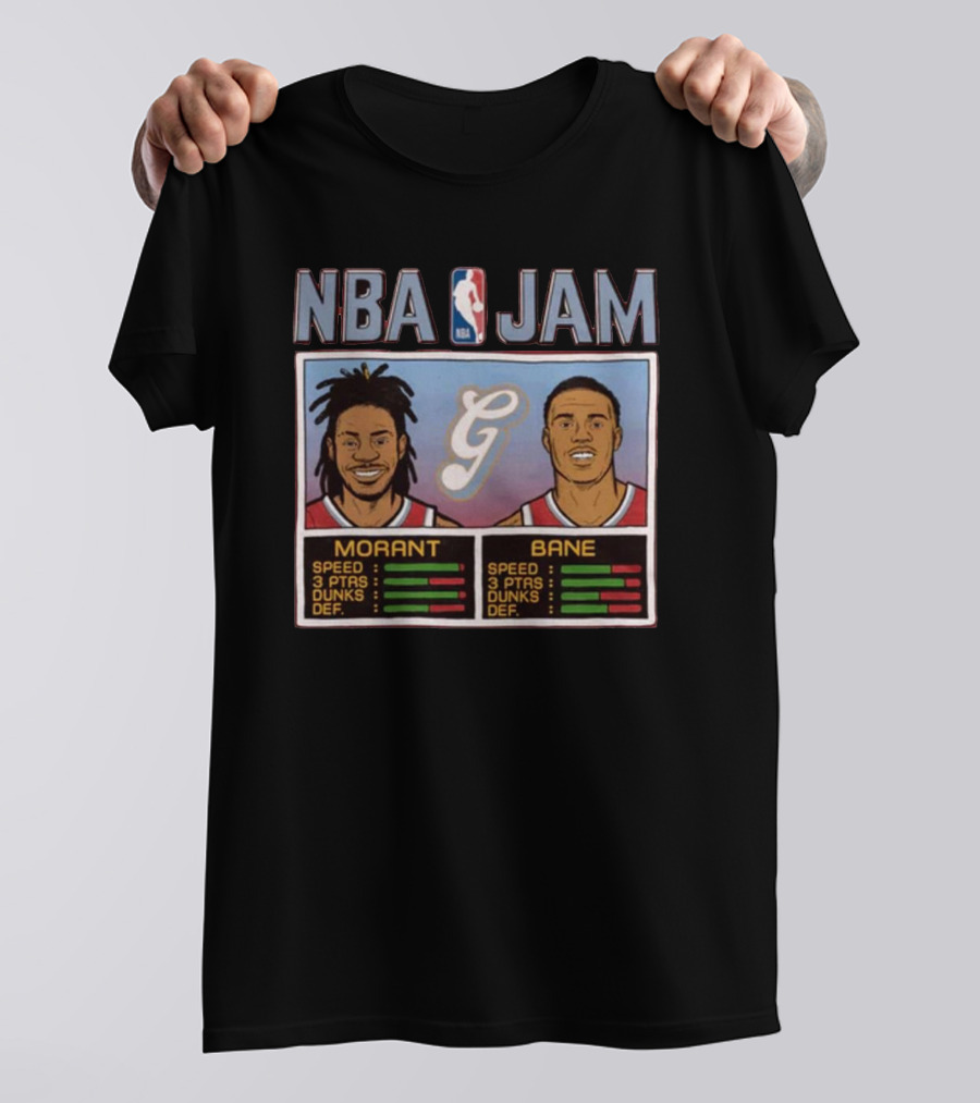 NBA Jam Morant Bane Memphis Grizzlies City Edition T-Shirt