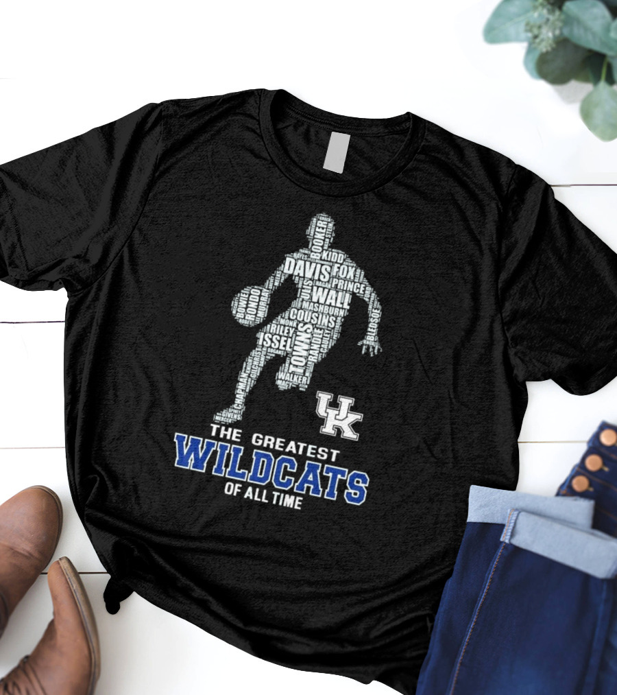 The Greatest Wildcats Of All Time UK Basketball Legends Davis Wall Cousins T-Shirt