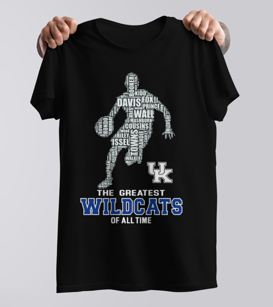 The Greatest Wildcats Of All Time UK Basketball Legends Davis Wall Cousins T-Shirt