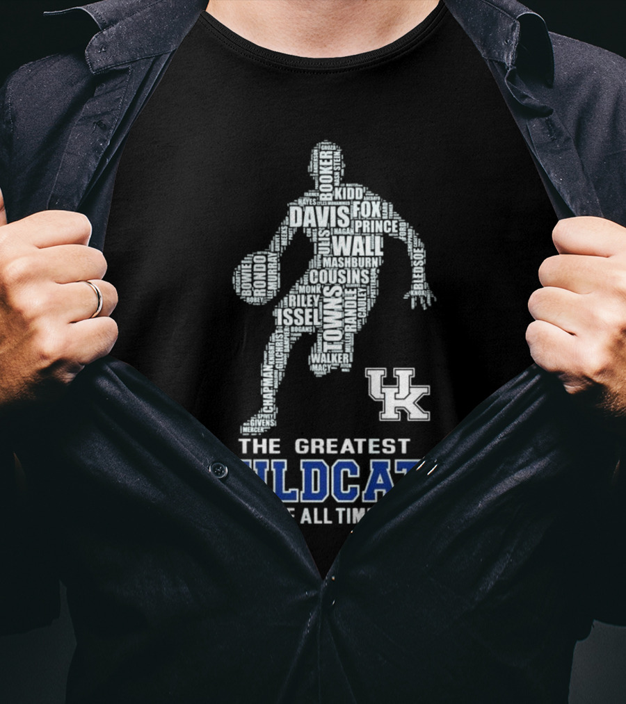 The Greatest Wildcats Of All Time UK Basketball Legends Davis Wall Cousins T-Shirt