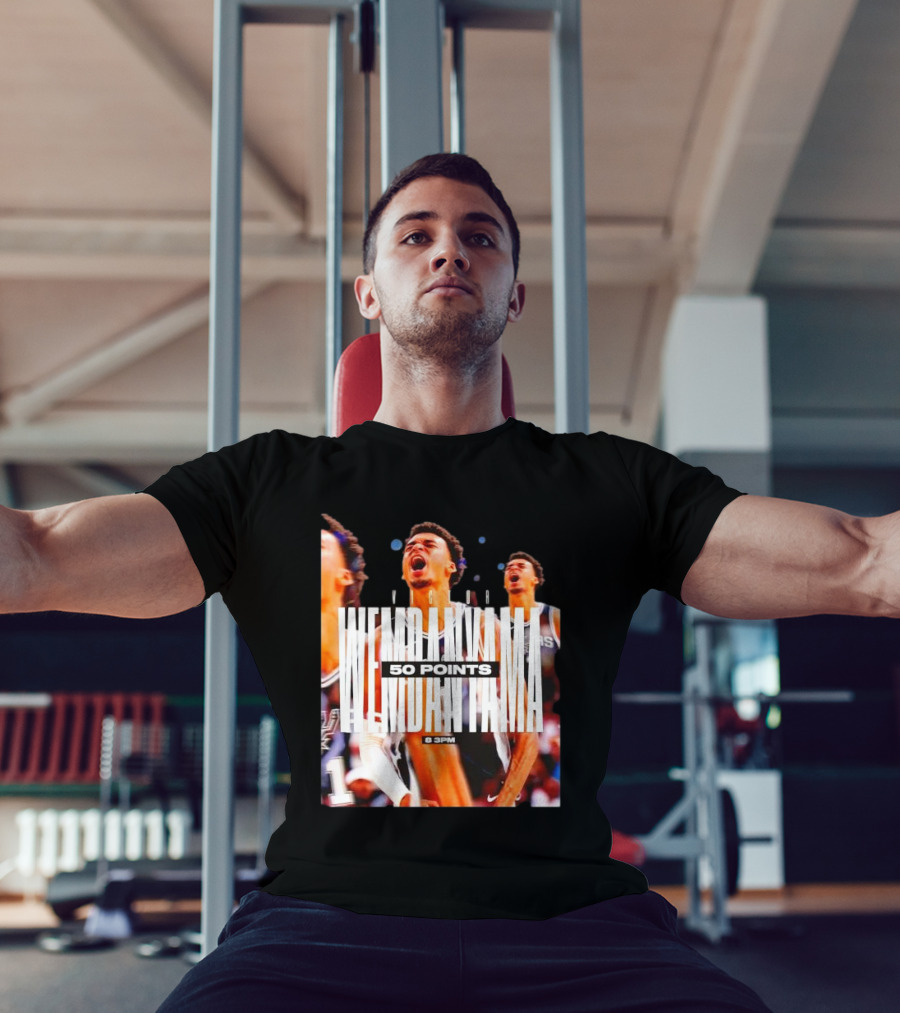 Victor Wembanyama Spurs 50 Points 8 PM T-Shirt