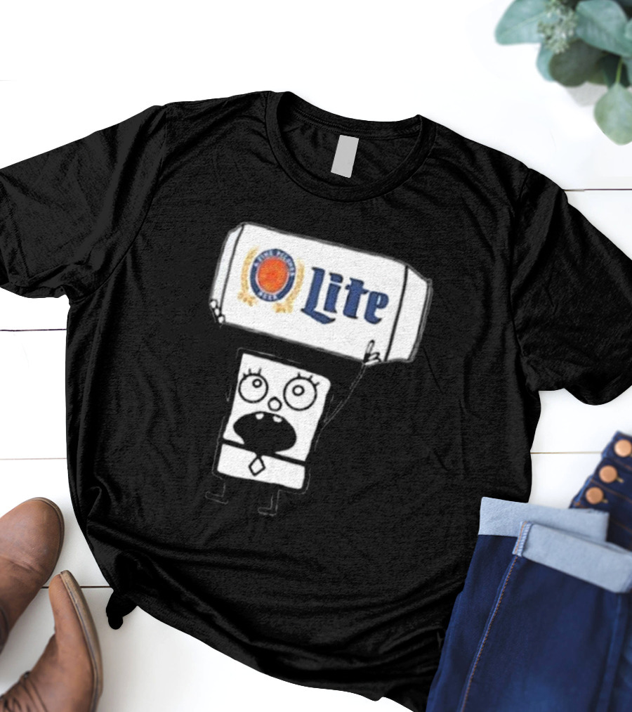 Doodlebob Miller Lite Beer T-Shirt