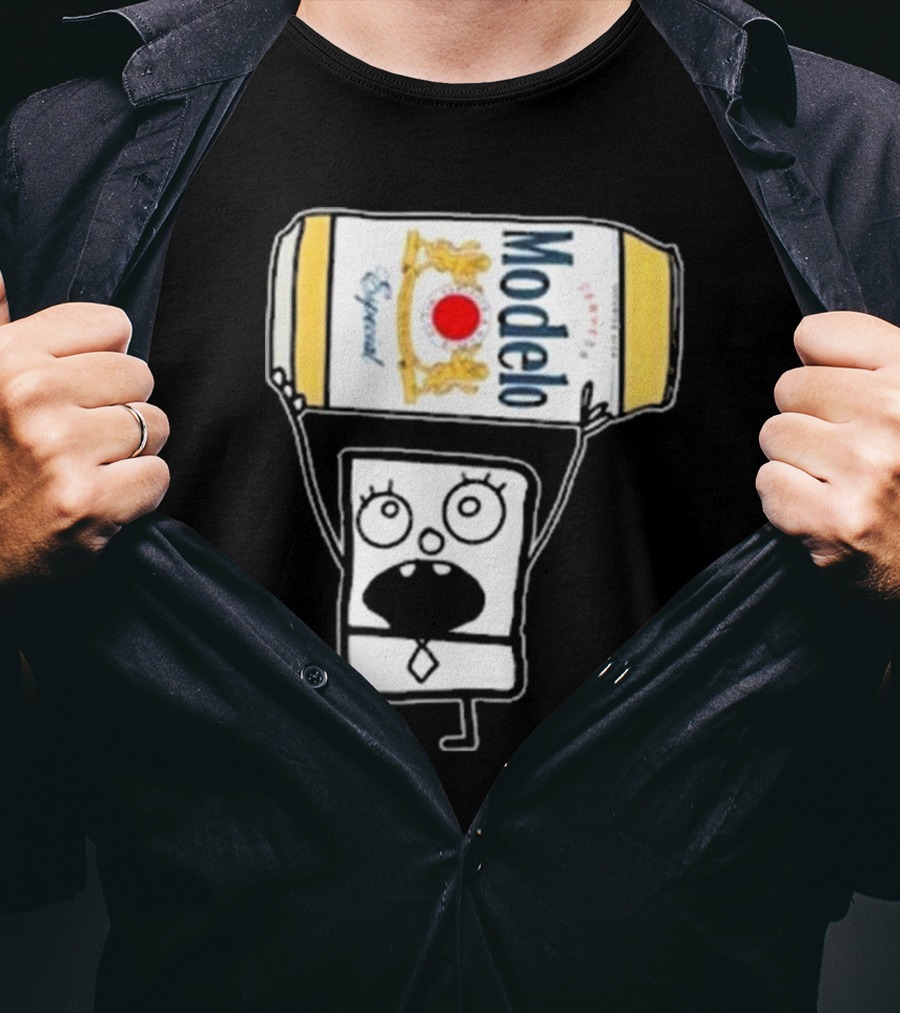Doodlebob Lifting Modelo Especial Beer Can T-Shirt