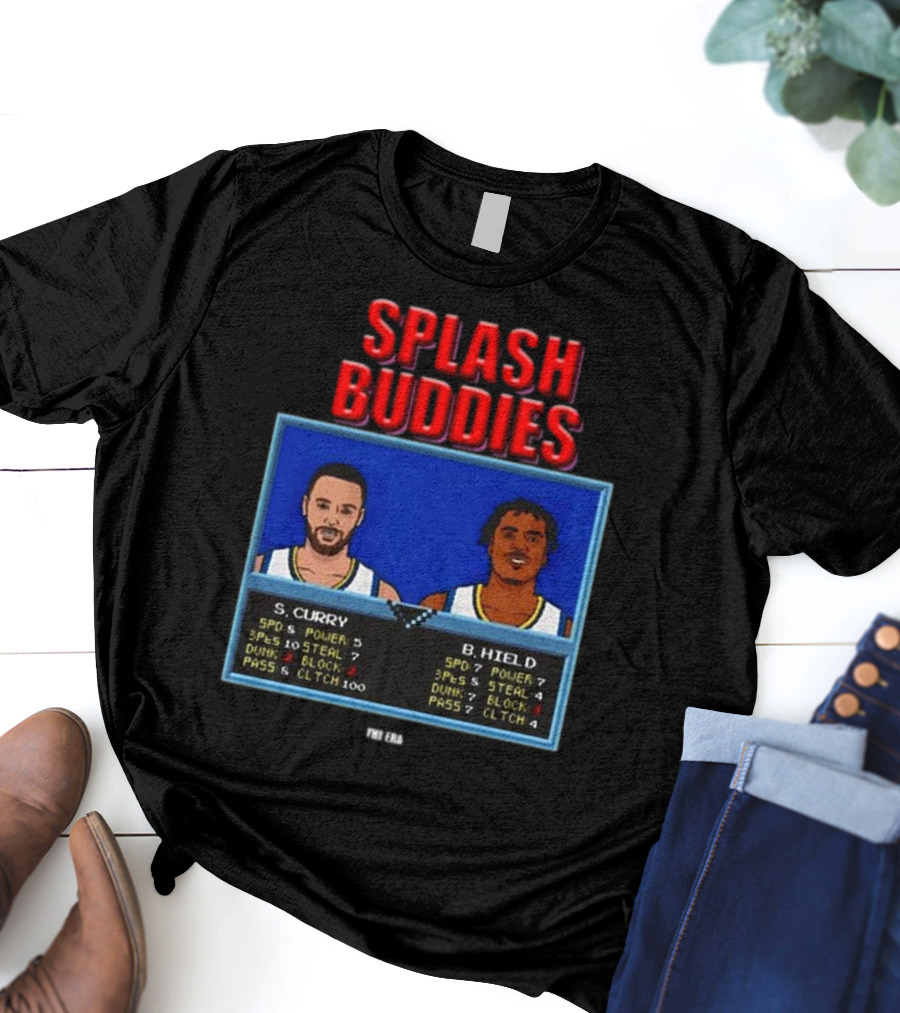 Dope Era Splash Buddies S. Curry B. Hield Retro Game T-Shirt