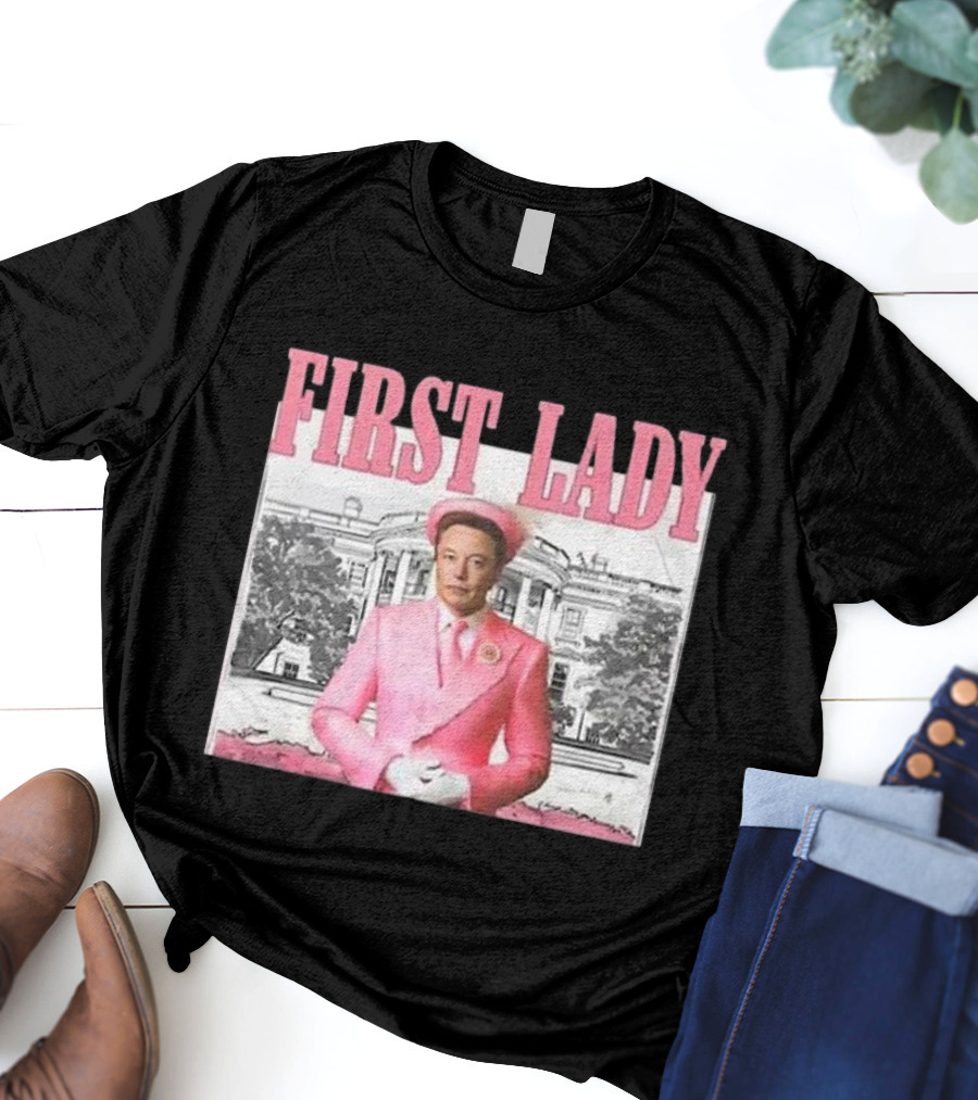 First Lady Elonia Musk Pink Suit White House T-Shirt