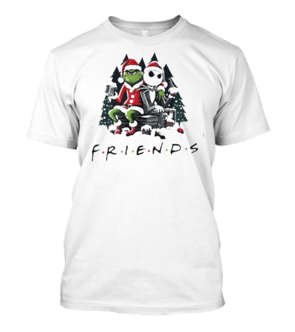 Grinch And Jack Skellington Christmas Friends T-Shirt