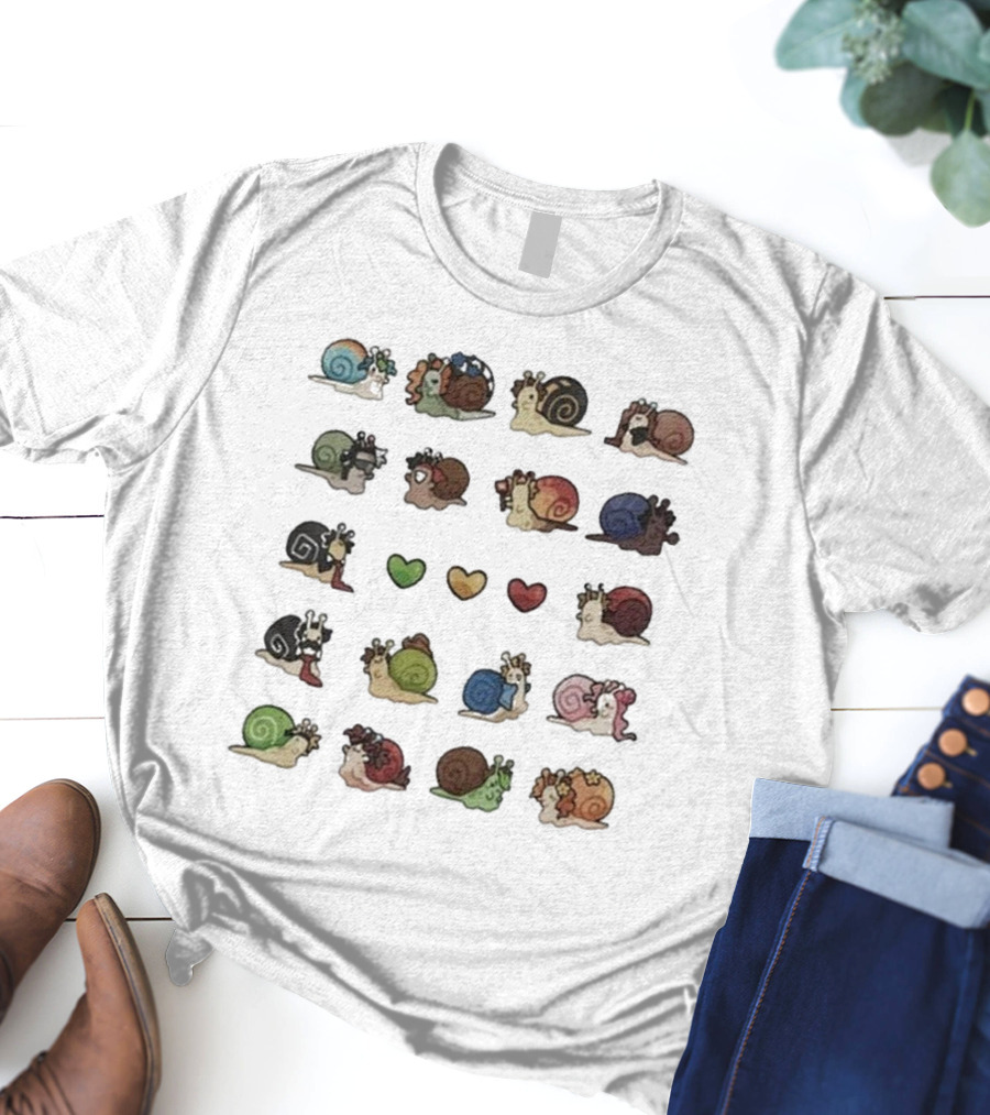 Grian Wilf Life Snails Colorful Character Collection T-Shirt