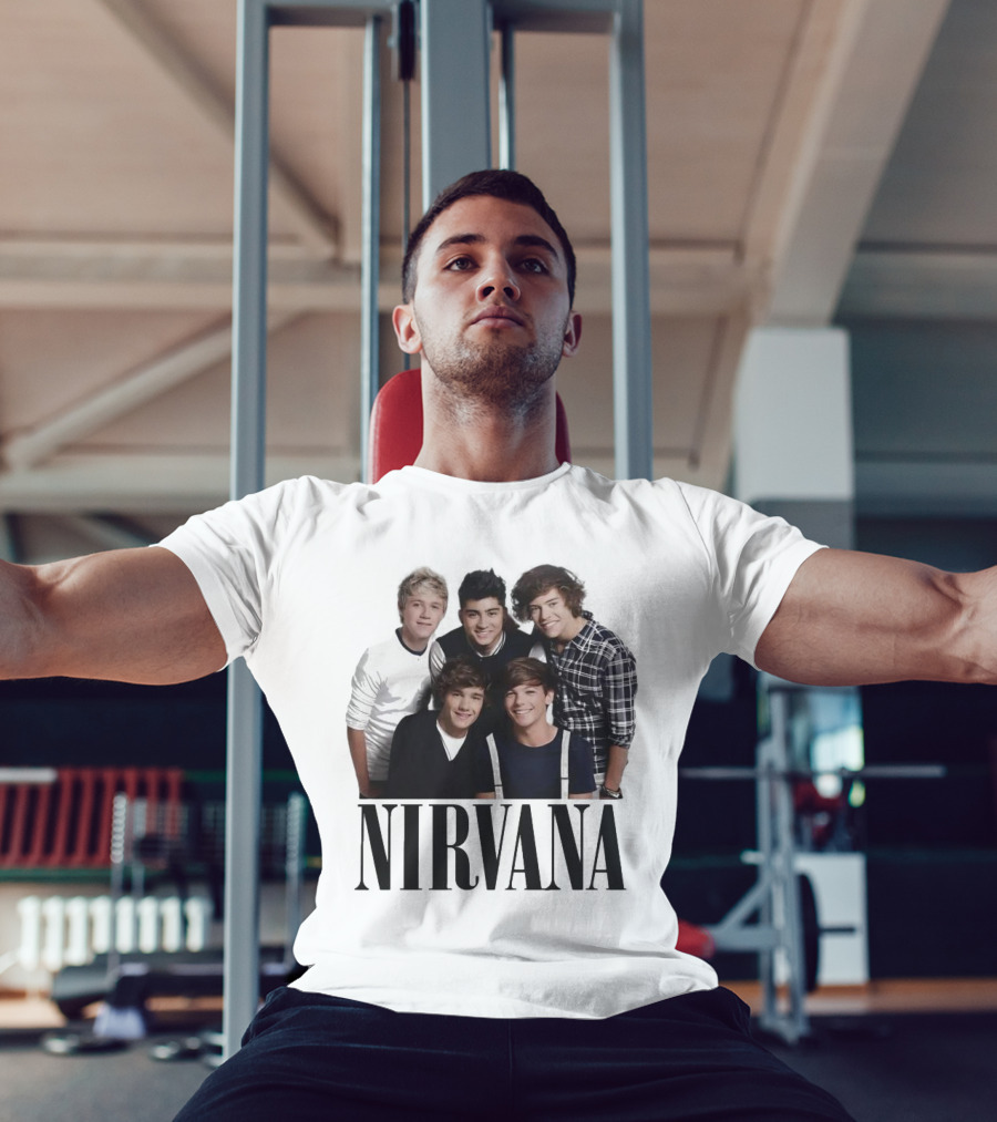 Nirvana One Direction Mashup Fan Shirt Image T-Shirt