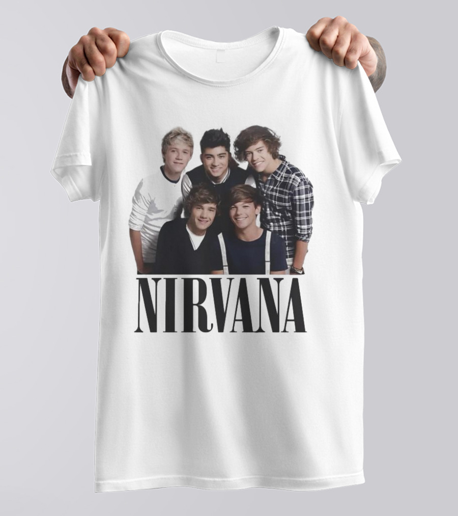 Nirvana One Direction Mashup Fan Shirt Image T-Shirt