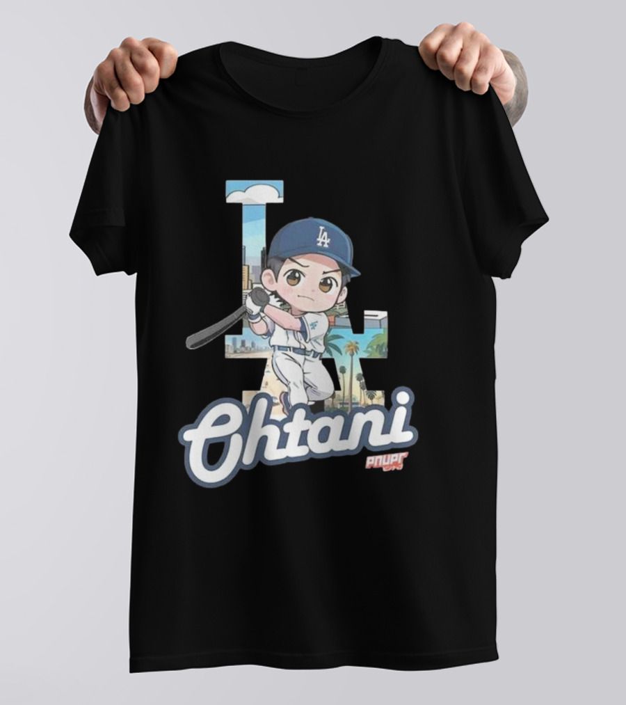 Chibi Shohei Ohtani LA Dodgers Ohtani Pnuppr T-Shirt