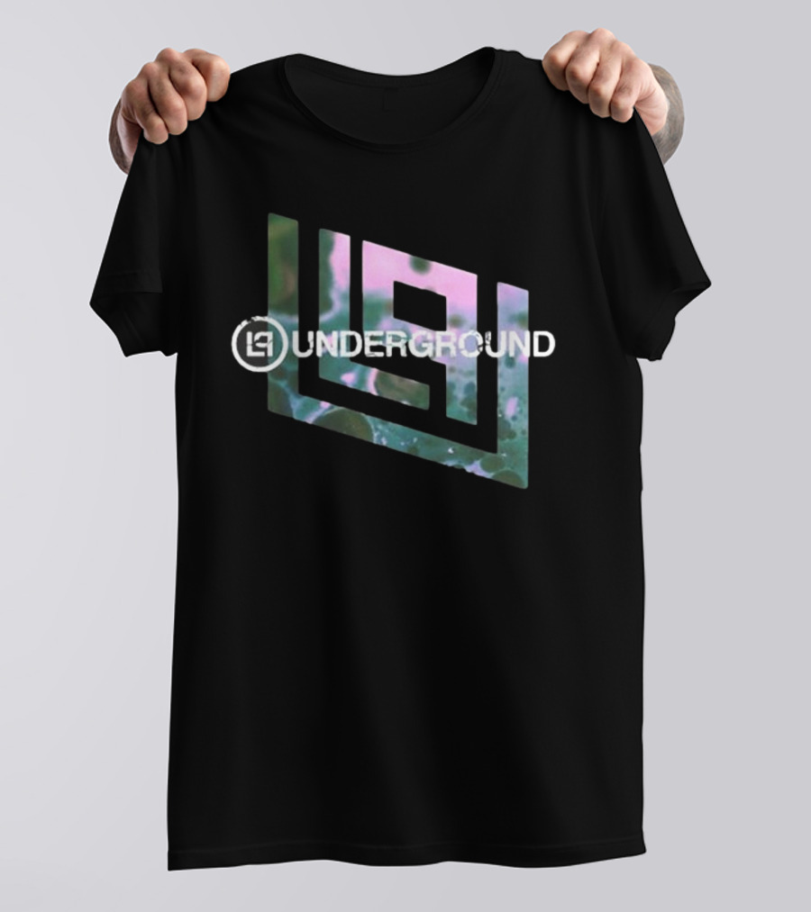 Linkin Park Underground LPU Photo Black Geometric T-Shirt