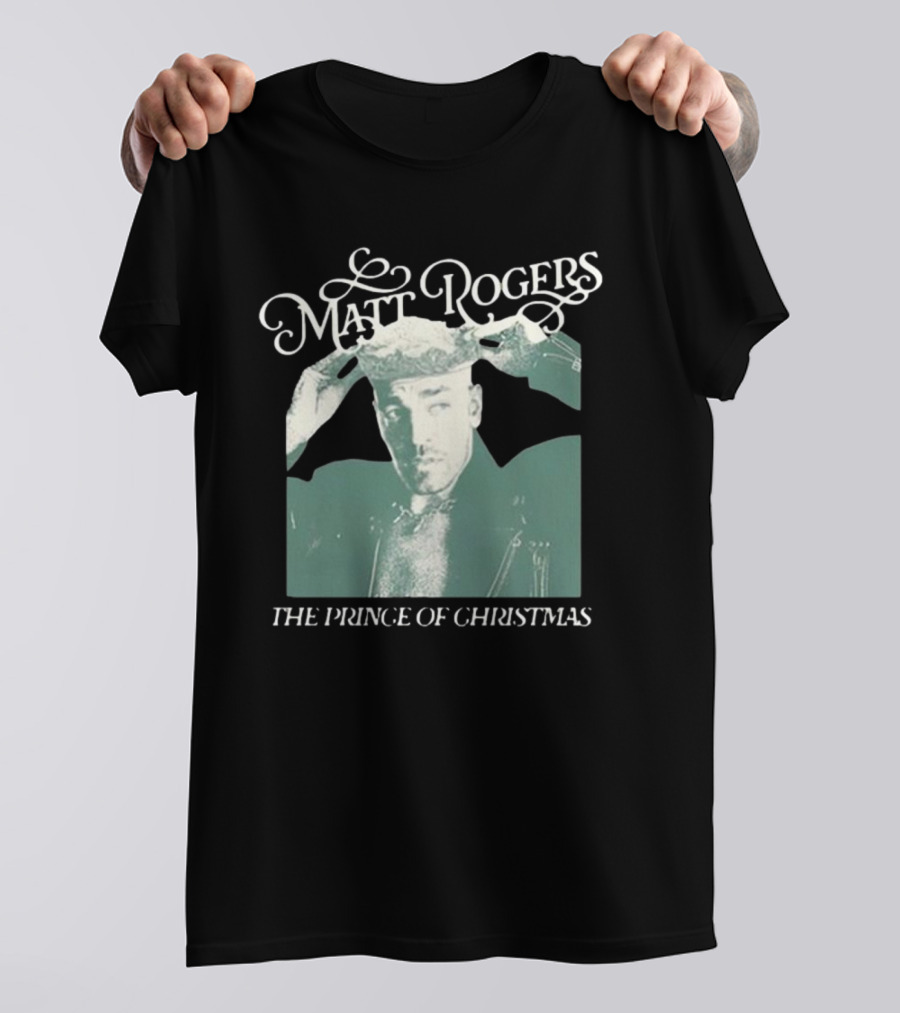 Matt Rogers The Prince Of Christmas Retro Style Holiday T-Shirt