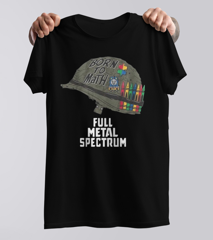Born To Math Full Metal Spectrum Helmet Unsubscribe Podcast T-Shirt