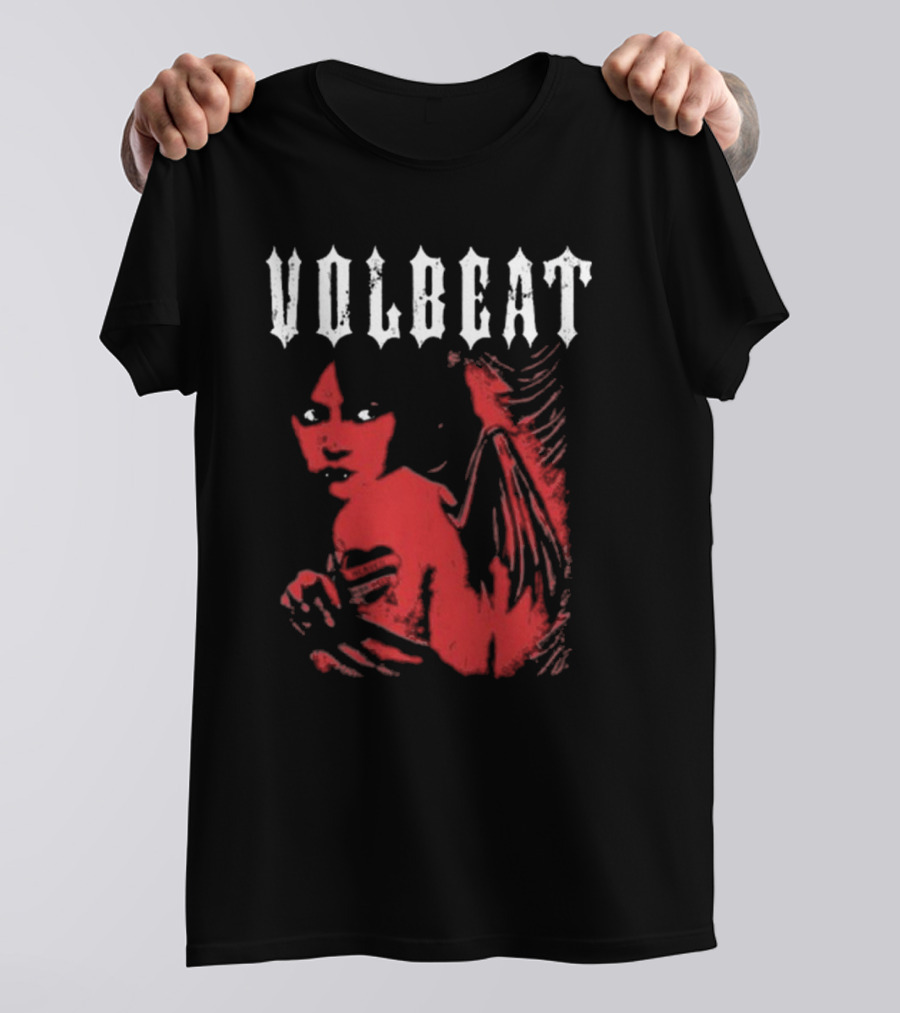 Volbeat Heaven Nor Hell Red Angel T-Shirt