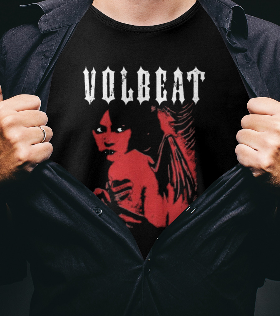 Volbeat Heaven Nor Hell Red Angel T-Shirt