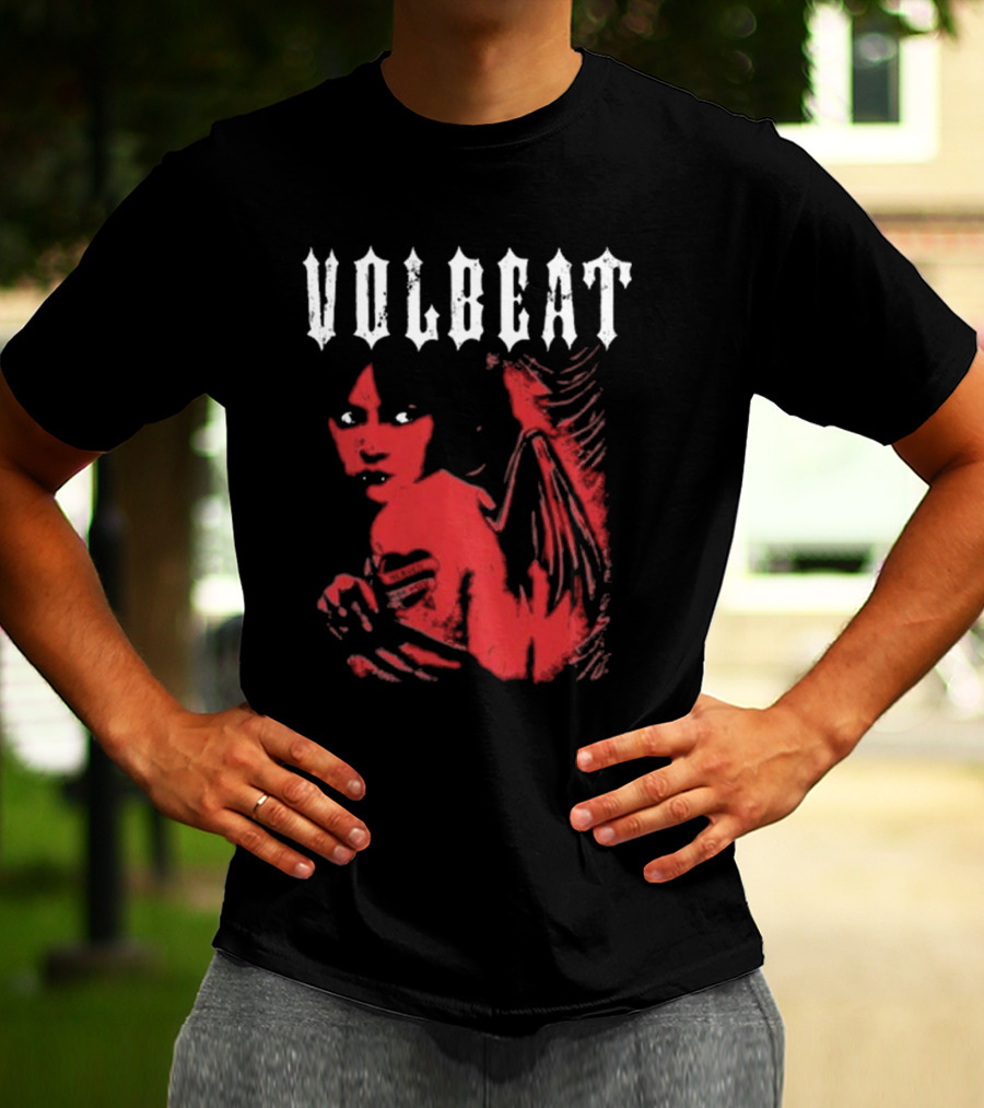 Volbeat Heaven Nor Hell Red Angel T-Shirt
